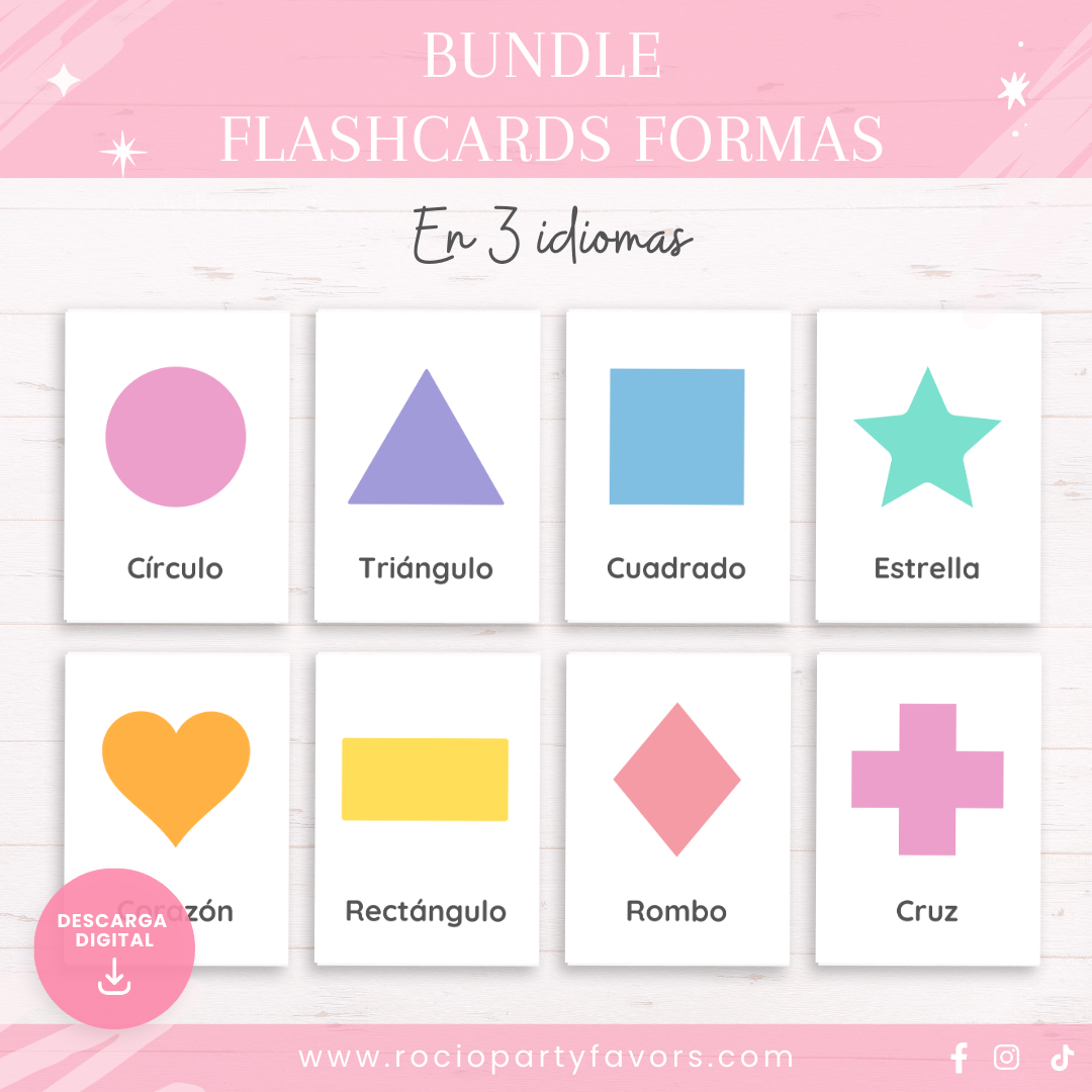 Bundle Flashcards formas geométricas