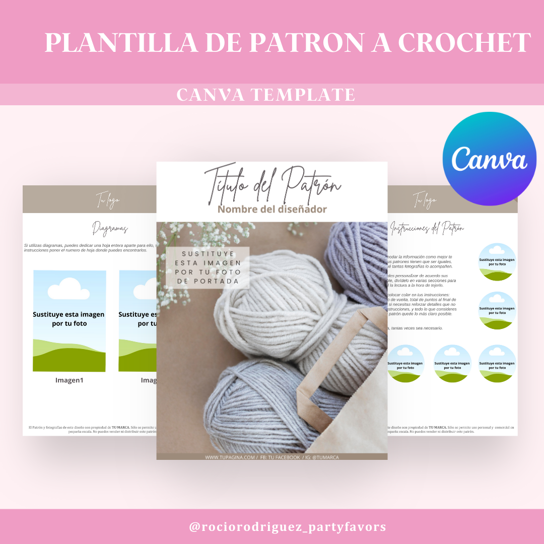 Plantilla de patrón de Crochet en ESPAÑOL