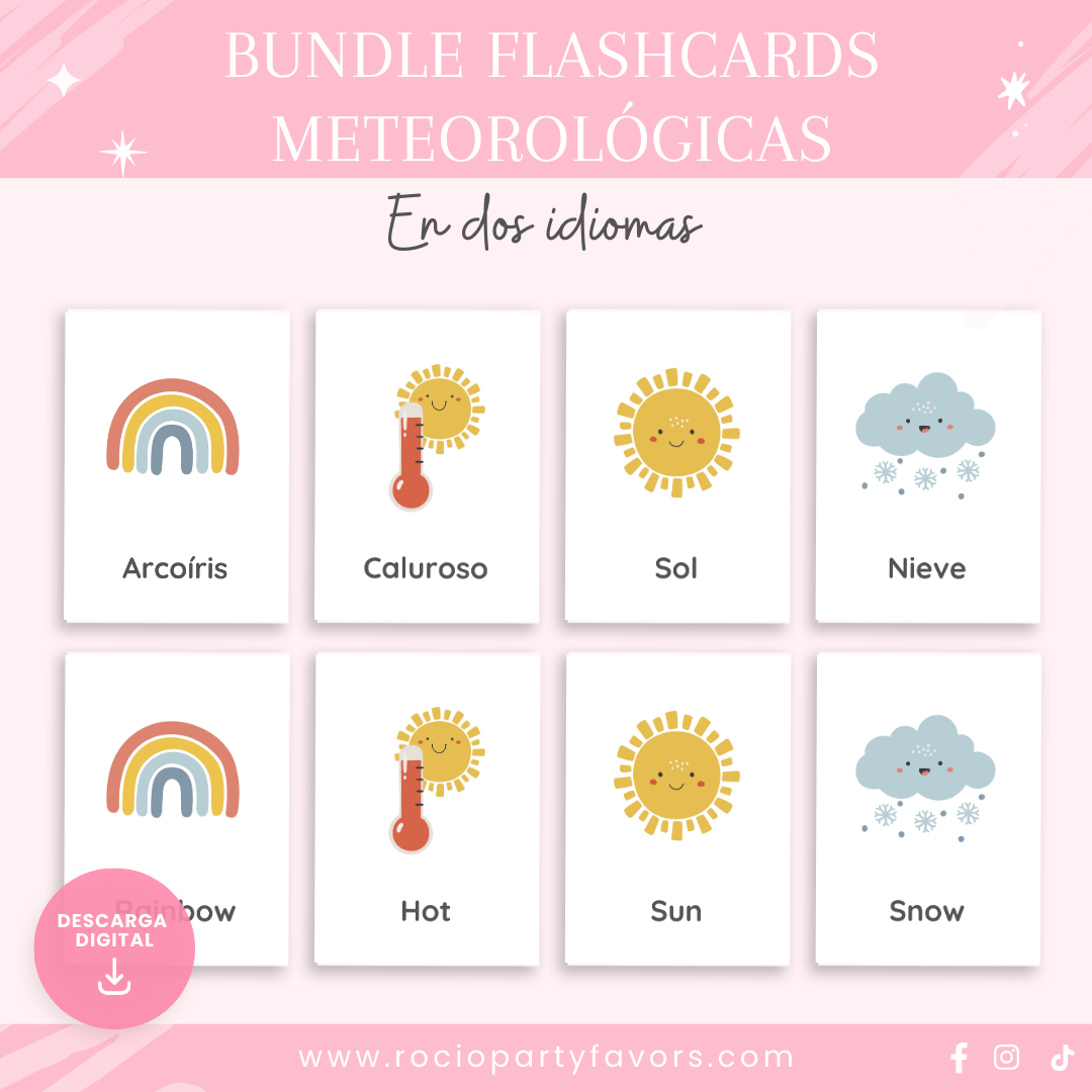 Bundle Flashcards meteorológicas