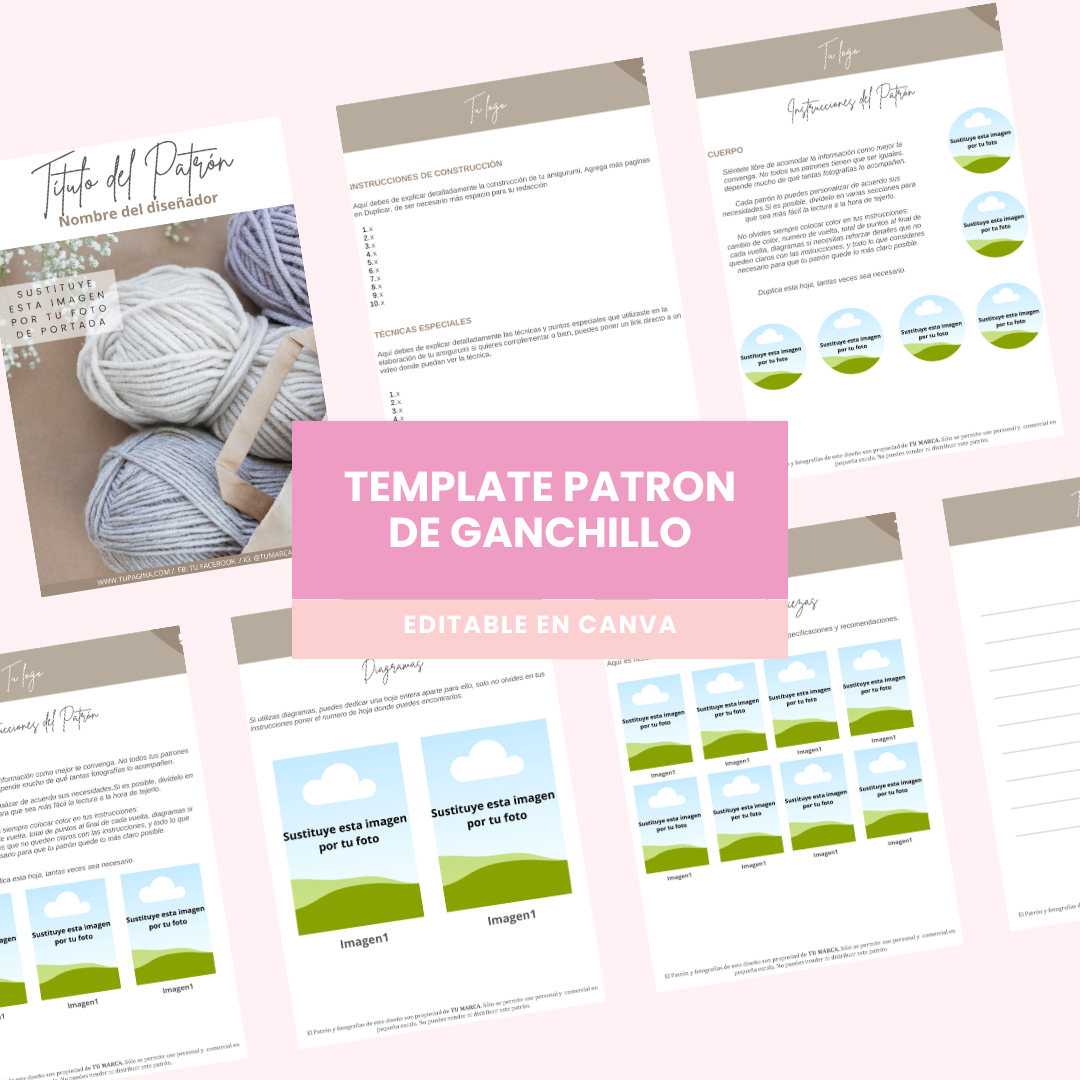 Plantilla de patrón de Crochet en ESPAÑOL