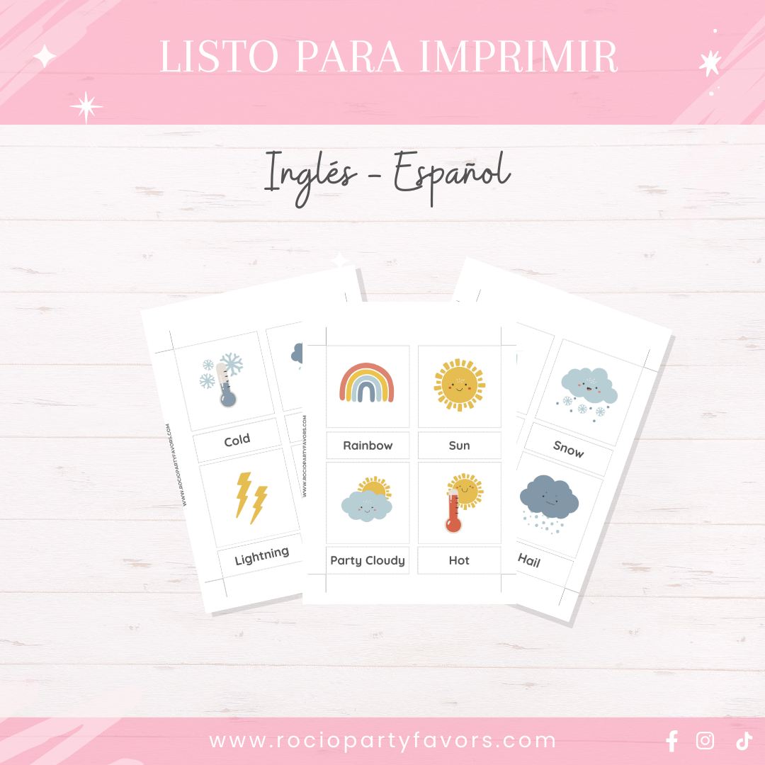 Bundle Flashcards meteorológicas