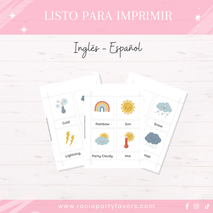 Bundle Flashcards meteorológicas