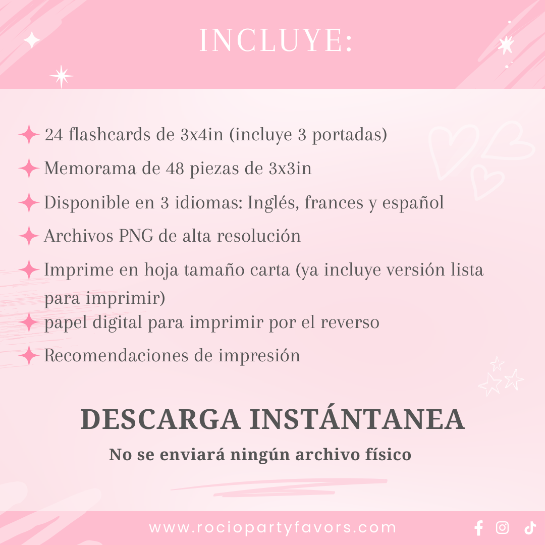 Bundle Flashcards + memorama días de la semana